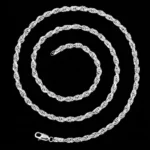 Plain 925 Silver Rope Chain Necklace 925 Silver - 18 to 24 Inch - Image 5