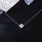 Luxury Full Pave Clover Moissanite Pendant Necklace 925 Silver - Image 6