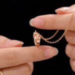 Smile Moissanite Pendant Necklace Gold Plated 925 Silver - Image 3