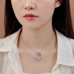 Luxury Paved Abacus Wealth Moissanite Pendant Necklace 925 Silver - Image 6