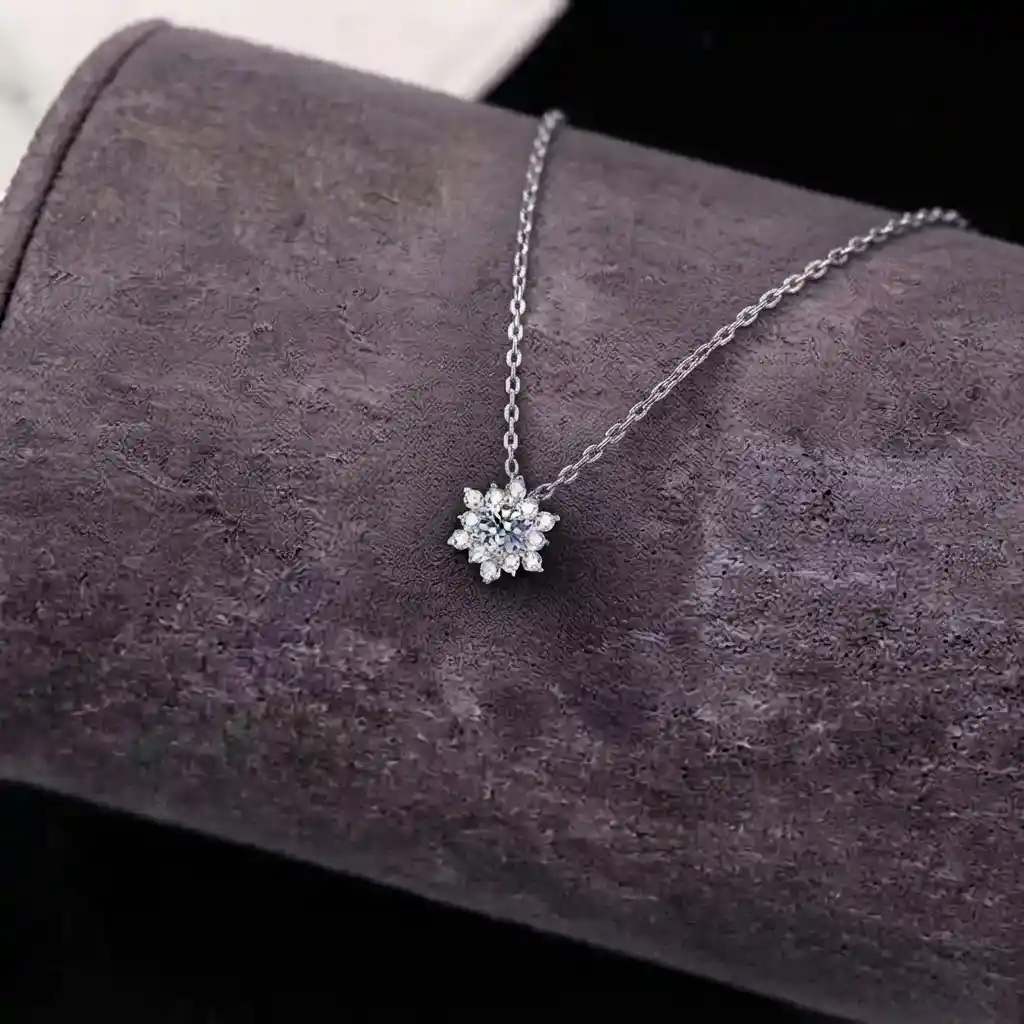 08a70036-3a3c-438e-a87e-a0ebbe7fb179 Luxury Christmas Snowflake Moissanite Pendant Necklace 925 Silver - Image 1