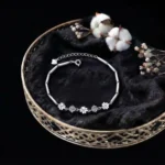 Lucky Clover Moissanite Charm Bracelet 925 Silver - Image 6
