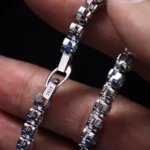 Hexagon Bezel Moissanite Tennis Bracelet 925 Silver - Image 5
