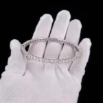 Full Pave Moissanite Bangle Bracelet 925 Silver - Image 3