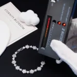 Full Blossom Moissanite Charm Bracelet 925 Silver - Image 6