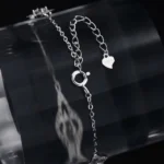 Versatile Floral Moissanite Charm Bracelet 925 Silver - Image 5
