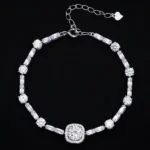 Midsummer Moissanite Station Bracelet 925 Silver