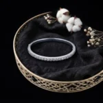 Full Pave Moissanite Bangle Bracelet 925 Silver - Image 5