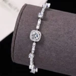 Midsummer Moissanite Station Bracelet 925 Silver - Image 2
