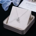 Cushion Sugar Cube Moissanite Pendant Necklace 925 Silver