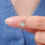 Magic Cube Moissanite Pendant Necklace 925 Silver - Image 4