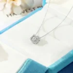 Luxury Dancing Cat Moissanite Pendant Necklace 925 Silver - Image 4