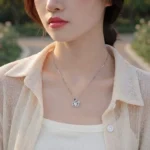 Luxury Black Swan Moissanite Pendant Necklace 925 Silver - Image 5