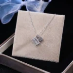 Luxury Paved Abacus Wealth Moissanite Pendant Necklace 925 Silver - Image 3
