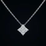 Magic Cube Moissanite Pendant Necklace 925 Silver - Image 2