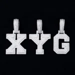 A–Z Moissanite Initial Letter Pendant Group Buy – 925 Silver - Image 3