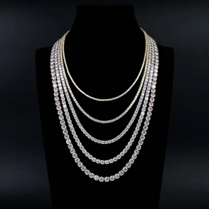 2mm–6mm Moissanite Tennis Bracelet & Necklace Group Buy