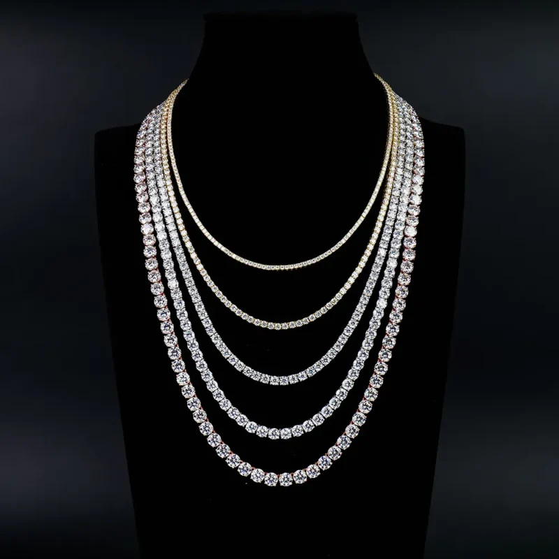 2mm–6mm Moissanite Tennis Bracelet & Necklace Group Buy