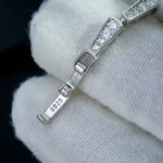 Serpentine Moissanite Link Bracelet 925 Silver - Image 4