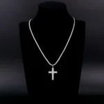 Moissanite Cross Pendant Jewelry