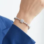 Midsummer Moissanite Station Bracelet 925 Silver - Image 5