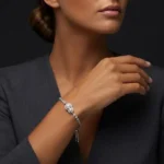 Gourd Pearl Moissanite Bolo Bracelet 925 Silver - Image 6