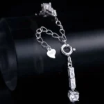 Midsummer Moissanite Station Bracelet 925 Silver - Image 4