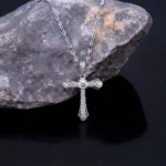 Luxury Galaxy Cross Moissanite Pendant Necklace 925 Silver - Image 4