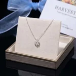 Luxury Edelweiss Snowflake Moissanite Pendant Necklace 925 Silver - Image 3