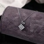 Luxury Paved Abacus Wealth Moissanite Pendant Necklace 925 Silver - Image 2