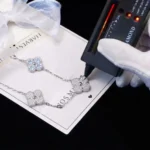 Falling Star Moissanite Charm Bracelet 925 Silver - Image 4
