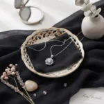 Luxury French Rose Camellia Moissanite Pendant Necklace 925 Silver - Image 4