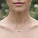 Luxury Classic Six-Prong Solitaire Moissanite Pendant Necklace 925 Silver - Image 4