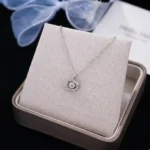 Luxury Dancing Cat Moissanite Pendant Necklace 925 Silver - Image 3