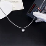 Luxury Royal Crown Moissanite Solitaire Pendant Necklace 925 Silver - Image 4