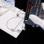Bezel Set Moissanite Charm Bracelet 925 Silver - Image 6