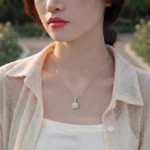 Cushion Sugar Cube Moissanite Pendant Necklace 925 Silver - Image 5