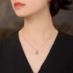 Cushion Sugar Cube Moissanite Pendant Necklace 925 Silver - Image 6