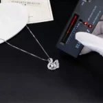 Luxury Black Swan Moissanite Pendant Necklace 925 Silver - Image 4